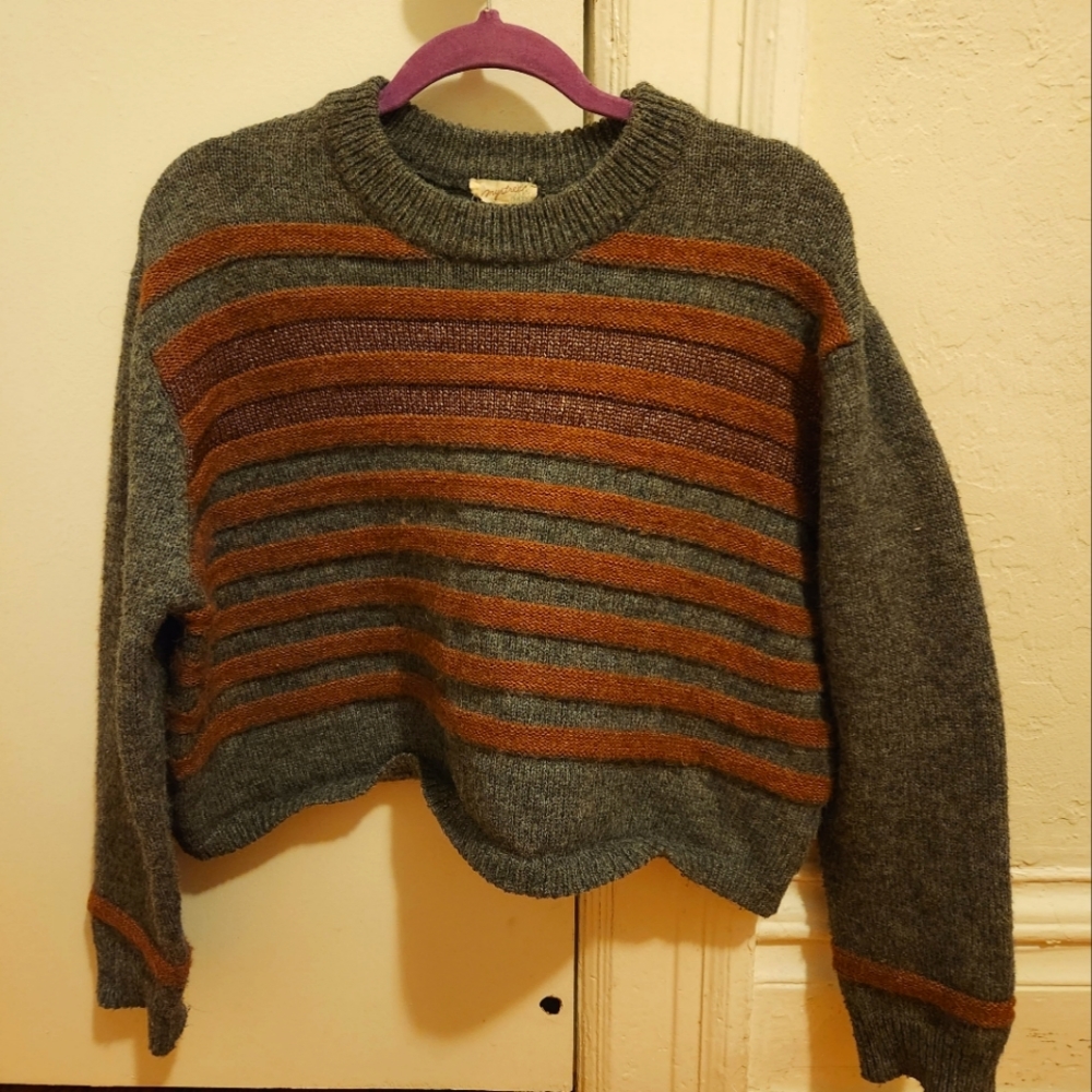 Mystree Croptop striped sweater